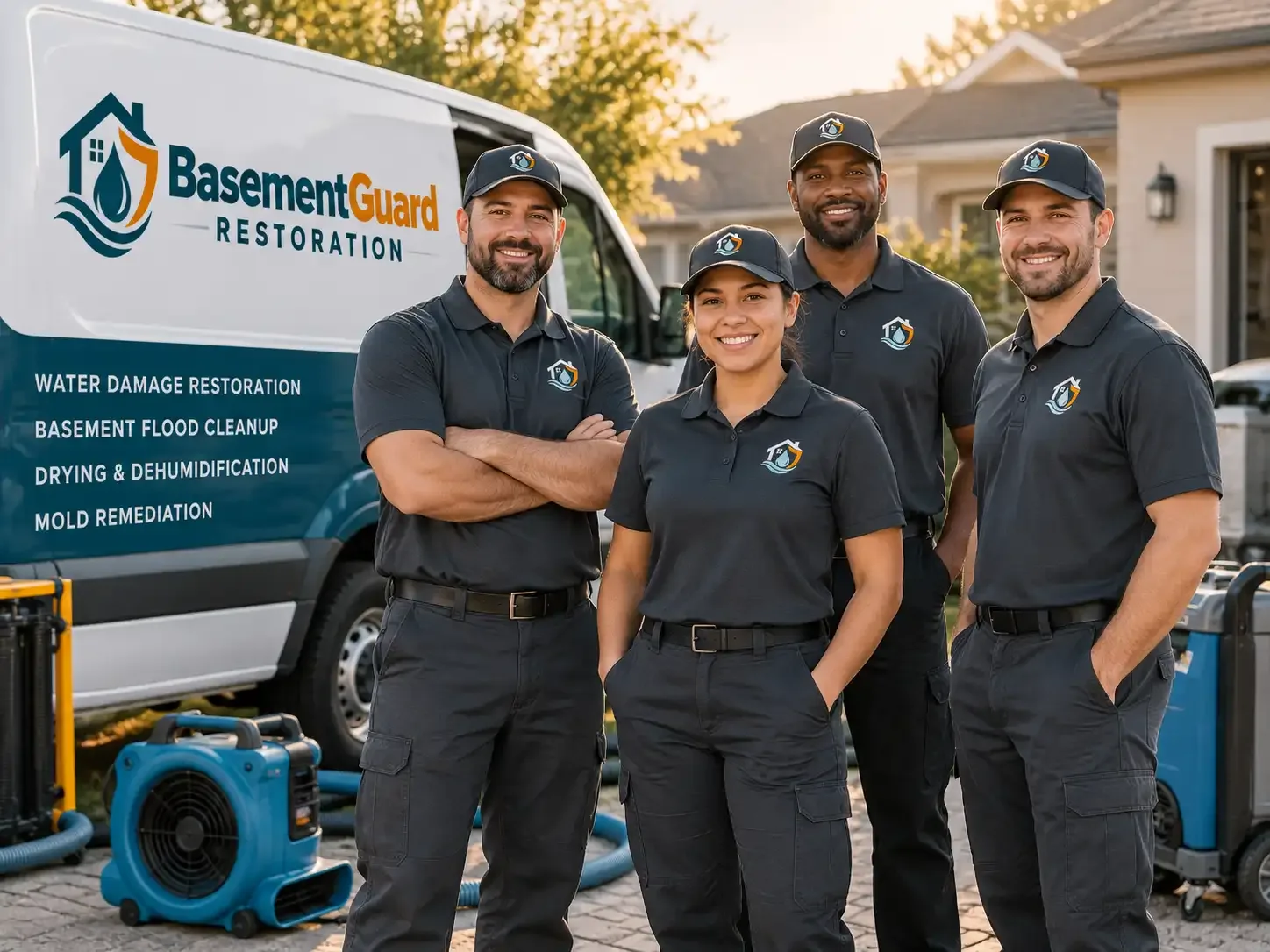 Basement Water Damage Restoration company in Caspian, MI